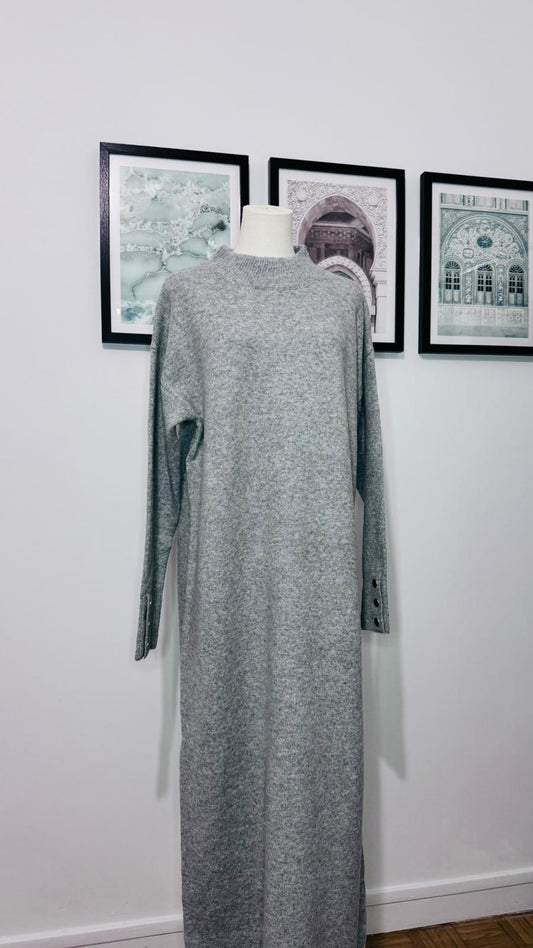 Robe Pull Gris Clair