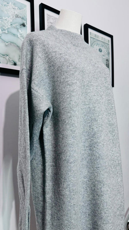 Robe Pull Gris Clair