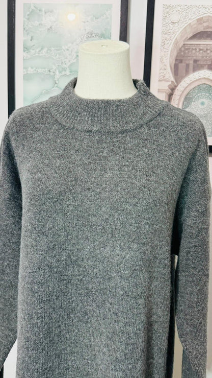 Robe Pull Gris Anthracite