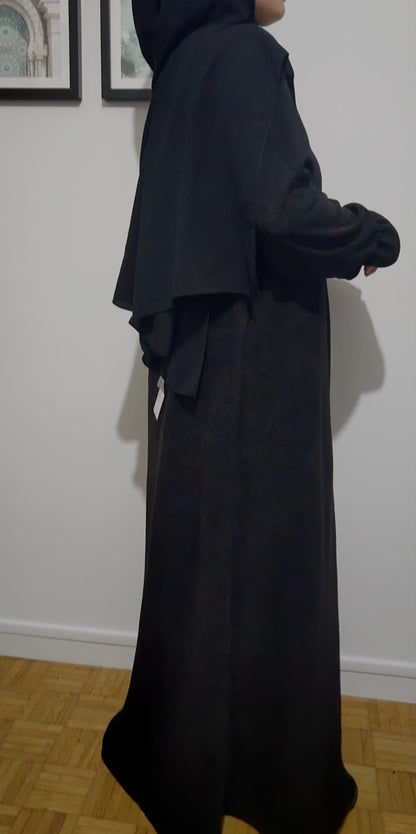 Abaya Daim Noir