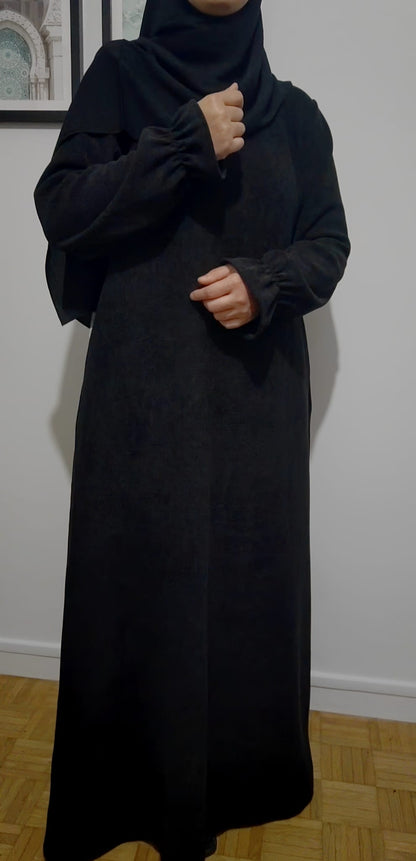 Abaya Daim Noir