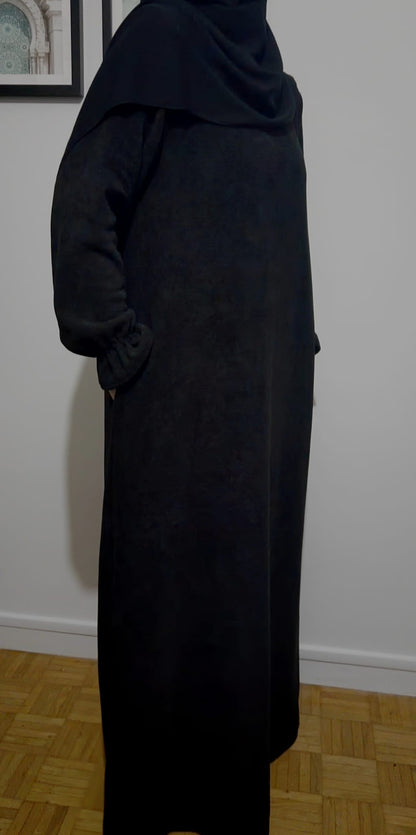 Abaya Daim Noir